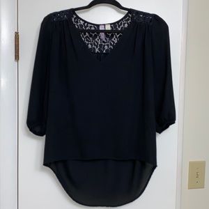 Back Blouse with Lace Detailing on Back